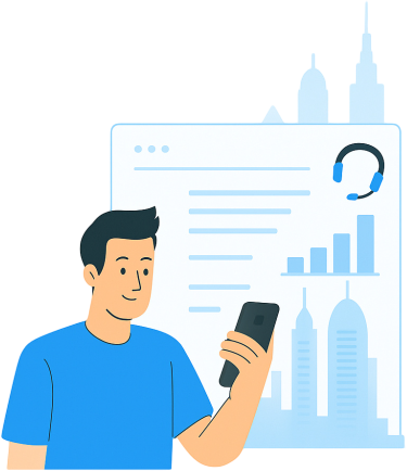 CRM Configuration for Real Estate Brokerage - Professional with smartphone and digital dashboard