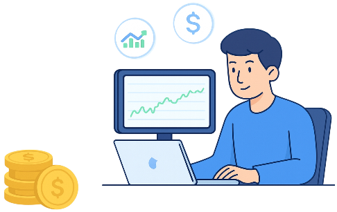 CRM Configuration for Trading Companies - Professional with smartphone and digital dashboard